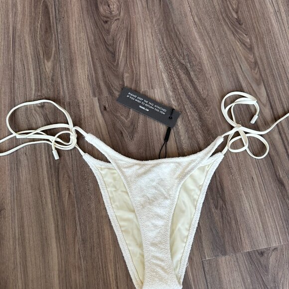 NWT Triangl Coconut Terry White Bikini XS - Picture 8 of 13